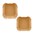 thumbnail image 1 of Papeles para freidora de aire Papel para hornear resistente al aceite para muslos, albóndigas y papas fritas 100 piezas, 1 of 9