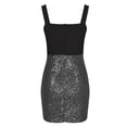 thumbnail image 5 of Horkkom Sequin Dress for Women Sleeveless V-Neck Sparkly Dress Ruched Glitter Formal Dresses, Gifts for Women, 5 of 7
