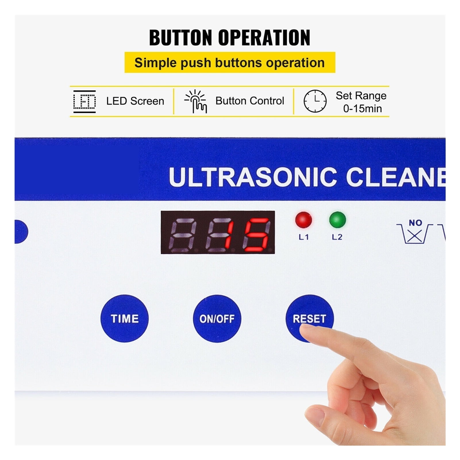 800ml Ultrasonic Cleaner Portable Washing Machine 35W Mini Dishwasher Lave-Dishes Ultrasound Bath Sonic For Home Appliance ,Strong Cleaning