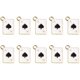 thumbnail image 1 of 10 piezas de metal de metal de póker Charros de arete de arete Diy Pulsero de collar Joyas que fabrican colgantes, 1 of 5