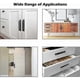 thumbnail image 4 of Matte Black Aluminum Sliding Handles for Cabinet and Cupboard Doors with Screws (2 Pack), 4 of 5
