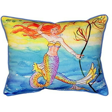 Betsy's Mermaid Large Indoor/Outdoor Pillow 16x20