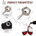 thumbnail image 3 of MOPOOR Wine Opener Corkscrew Wine Bottle Opener Two-Prong Cork Puller,Wine Corkscrew Two Prong Wine Opener & Cork Remover Triple Function Tool for Wines & Elegant Alloy with Premium Display Box, 3 of 9