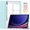 Skyblue, variant on Allytechgroup Folio Case for Samsung Galaxy Tab S9 11 inch 2023 Released (Model Number: SM-X710/X716B/X718U), Slim Trifold Stand Cover with Pencil Holder Clear Back Shell Shockproof Cover, Rosegold