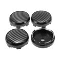 thumbnail image 1 of Unique Bargains 4 Pcs Wheel Center Caps Hub Caps Rim Center Caps 2.42" 2.60" Wheel Caps Hubcap Center Covers Black Cover with Faux Logo Plastic 6 Clips Black, 1 of 6