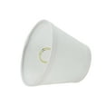 thumbnail image 4 of Aspen Creative 32066-2 Small Hardback Empire Shape Chandelier Clip-On Lamp Shade Set (2 Pack), Transitional Design in White, 5" bottom width (3" x 5" x 4"), 4 of 7