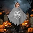 thumbnail image 2 of Zylarhe Kids Halloween Dancewear Jumpsuit for Stage Performances Party Events Playful Home Outfit Grey 5-6 Years, 2 of 8