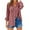 Watermelon Red, variant on Kukoosong Women's Button Down Shirts Long Sleeve V-Neck Oversized Tops Loose Linen Tunic Tops with Pockets