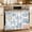 Black White, variant on Grey Beige Geometric Oven Curtain with Tie Top, Oven Skirt Curtain for Kitchen, Modern Abstract Art Striped Under OvenCover Panel for Dust & Grease Protection, Apartment RV Cabinet Curtains 27''x20''