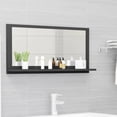 thumbnail image 1 of vidaXL Bathroom Mirror Grey 80x10.5x37 cm Engineered Wood, 1 of 4