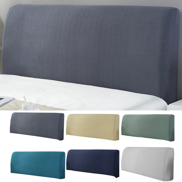 Cheers US Bed Headboard Slipcover Protector Stretch Bed Headboard Cover,Small Square Jacquard Headboard Slipcover, Dustproof Bed Head Cover for All Sizes Bed