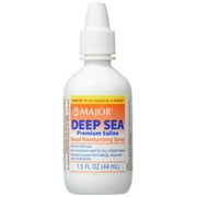 Major Pharmaceuticals Deep Sea Saline Generic for Ocean Nasal Moisturizing Spray, 1.5 Ounce
