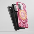 thumbnail image 5 of Tie Dye Mandala For All iPhone Series Tough Phone Case Psychedelic Pink Orange, 5 of 7