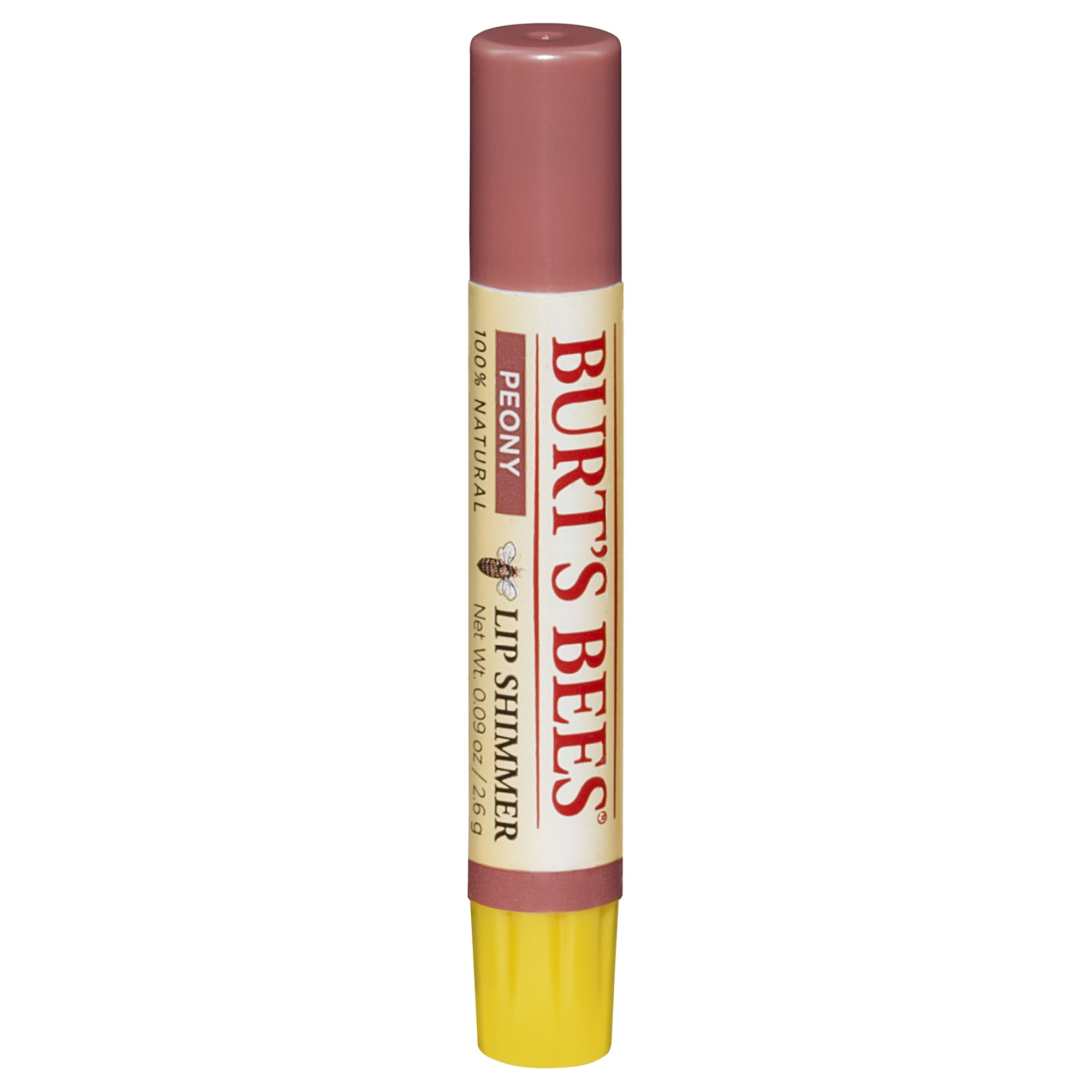 Burt's Bees 100% Natural Moisturizing Lip Shimmer, Peony, 0.15 Oz.