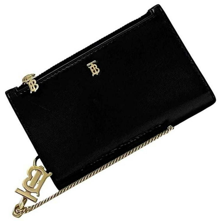 Pre-Owned Burberry Coin Case ec-23094 Black 8014938 Wallet Leather