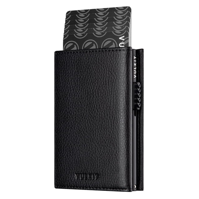 Cartera Porta Tarjetas VULKIT con Monedero y Bloqueo RFID