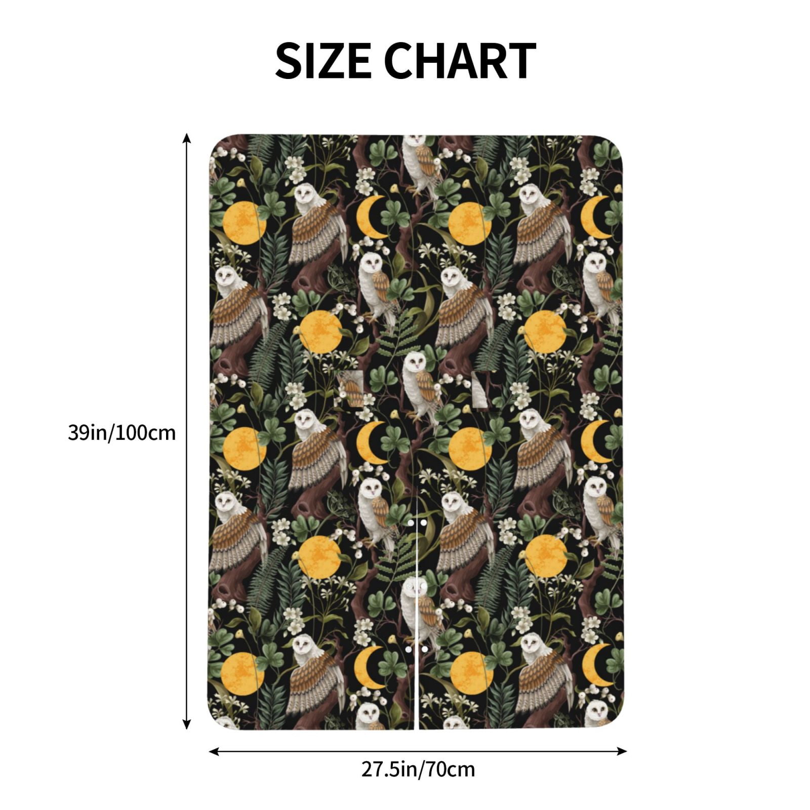 Naloa Owls And Plants Baby Car Seat Cover, Breathable Baby Carrier Cover, Multiuse Baby Carrier Cover & Nursing Breastfeeding Cover