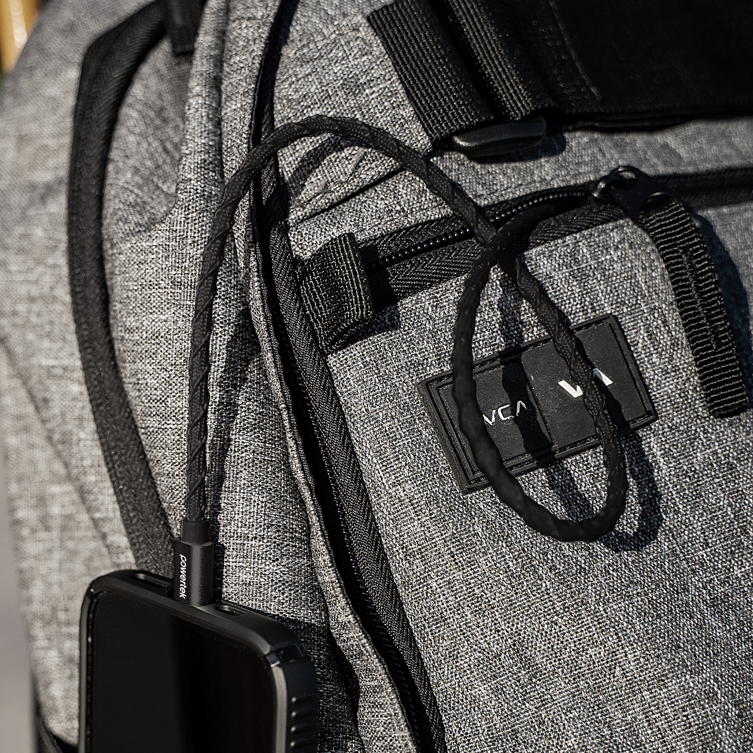 Liquipel Powertek USB-A to USB-C Twizzler Cable - Black
