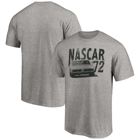 Men's Heathered Gray NASCAR Classic Stock Car T-Shirt