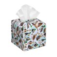 thumbnail image 1 of Balery Mallard Ducks Wild Birds1 Porta Pañuelos de Cuero con Estampado – Funda Moderna Cuadrada para Caja de Pañuelos, Dispensador 5x5x5'', 1 of 7