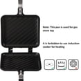 thumbnail image 3 of Sandwich Maker  Grilled And Panini Pan With Non-stick Plates Stovetop Toasted Aluminum Flip For Home Kitchen 5.9" L X 14.2" H, 3 of 7