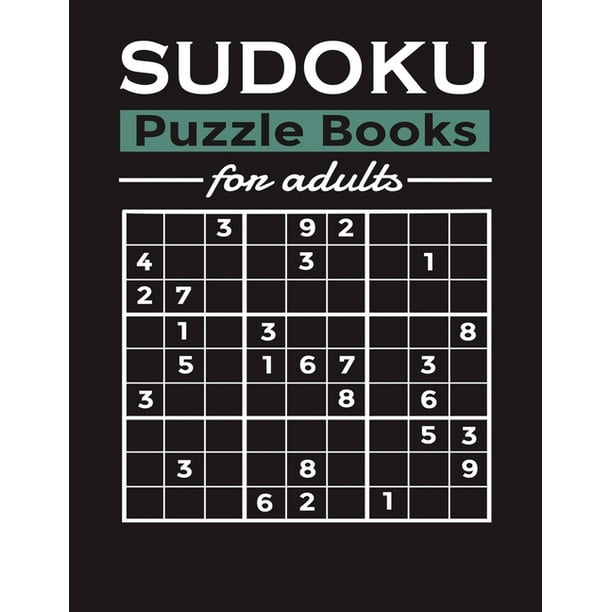 sudoku puzzle books for adults easy to hard sudoku puzzles with solutions large print sudoku puzzle 200 easy medium hard sudoku puzzle book for adults paperback walmart com