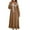 Brown, variant on Nightgowns for Women Winter Casual Thick Warm Flannel Long Loose Nightdress Plus Size Pajams Khaki XXXXL