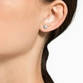 thumbnail image 4 of Swarovski Attract Stud Pierced Earrings - White - Rhodium Plated - 5509937, 4 of 4