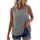 thumbnail image 4 of Camisas Y Tops de Verano de Mujer Cuello Redondo sin Mangas Camisa Cuadrada Top de Mujer Casual, 4 of 9