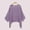 Purple, variant on Women Soft Skin-Friendly Plain Modal Casual Cropped Blouse, Standard Simple Crew Neck Plain Short Sleeve Cropped Waist Side Gathered Hem Slim Fitted Daily Going Out Top 2 Pack Black L