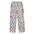 thumbnail image 2 of FORMRS Kids Pajama Pants with Pockets Size 11-12Y Boys Lounge Sleep Bottoms, Purple Wildflower Pattern, 2 of 8