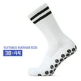 thumbnail image 4 of yeacher Chaussettes de Soccer Rayées Rouges FS - Respirantes, Antidérapantes, en Mélange de Polyester Qui Évacue l'Humidité, 1 Paire (Taille 38-44), 4 of 6