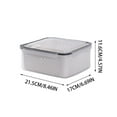thumbnail image 2 of Back to School! mtvxesu 1 Pack Fruit and Vegetable Storage Containers for for Fridge Draining Fresh Container 3 In 1 Product Storage Container with Lid and Colander Vegetable Storage, 2 of 2