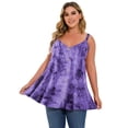 thumbnail image 7 of LARACE Plus Size Tank Tops for Women Casual Blouse Workout Tank Tops Sleeveless Loose Summer B-Purple_2X, 7 of 7