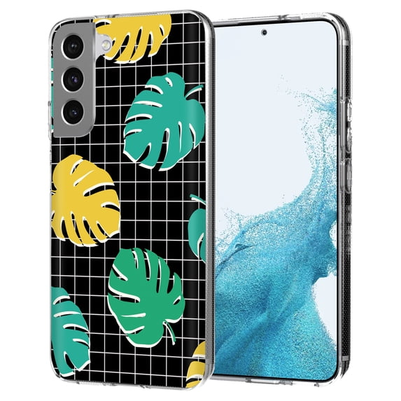 TalkingCase Slim Case Cover Compatible for Samsung Galaxy S22 Plus+ 5G, Tropical Leaves Print, Lightweight,Flexible,Soft, USA