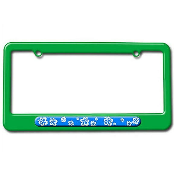 Hibiscus - Blue - Flowers License Plate Frame