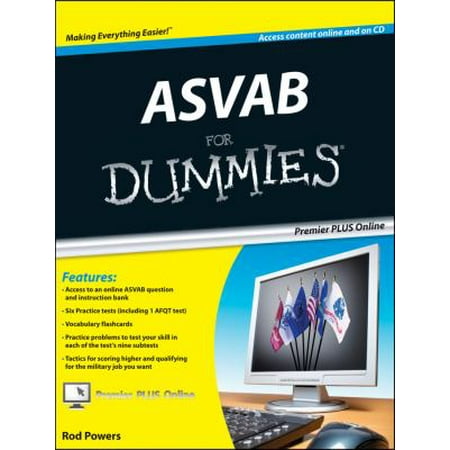 ASVAB For Dummies, Premier 3rd Edition, Used [Paperback]