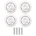 thumbnail image 1 of 4Pack ShareGoo Metal 12mm Hex Hub Wheel Rim Tires Brake Disc Compatible with Traxxas Tamiya HSP HPI Redcat Racing 1/10 RC On-Road Car (Silver), 1 of 4