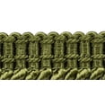 thumbnail image 2 of 6" (15cm) Basic Solid Collection Traditional Satiny Bullion Fringe Trim (Style# BFS6), Dark Olive Green #L50 (Dark Yellow Green) 18 Yards (54 ft/16.5m), 2 of 2