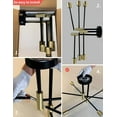 thumbnail image 5 of Deyidn Black Gold 6-Light Sputnik Chandelier - Mid Century Modern Flush Mount Ceiling Light Fixture for Dining Room Kitchen Bedroom, 5 of 8