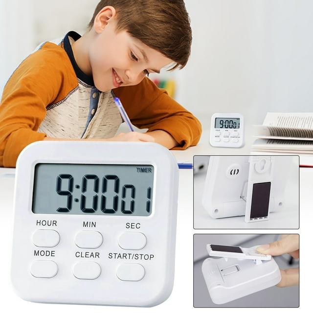 Timers for Cooking Cute Interval Clock for Workout LCD Kitchen Timers Bathroom Shower Kitchen Clock Timer With Alarm