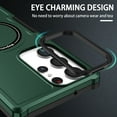 thumbnail image 2 of Allytechgroup Magnetic Case for Samsung Galaxy S25 Ultra, Support Wireless Charging Military Grade Hard PC Shockproof Anti-Scratch TPU Slim Fit Case for Samsung Galaxy S25 Ultra, Darkgreen, 2 of 10
