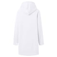 thumbnail image 7 of Hoodie Dress for Women 2026 Fall Winter Casual Long Sleeve Side Split Hem Hooded Sweatshirt Dress Pullover Top with Pockets, 7 of 7