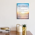 thumbnail image 2 of Daily Affirmations Motivational Quote Wall Art Canvas,Positive Inspirational Motto Canvas Framed Wall Art Ready to Hang For Graduates Home Office Bedroom Dorm Wall Decor 12"x 15", 2 of 5
