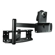 Angle View: Peerless Full-Motion Plus Wall Mount PLA50 - Mounting kit (wall plate, articulating arm, cord management covers) - for flat panel - steel - black - screen size: 37"-80"