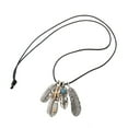 thumbnail image 2 of Bohemian Pendant Necklace Angel Feather Charms Jewelry, 2 of 8