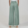 thumbnail image 6 of Women's Gaucho Pants Wide Leg High Waisted Sweatpants Soft Cute Joggers Flowy Vacation Pant 2026, Turquoise L, 6 of 7