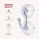 thumbnail image 4 of Set de colgador de guirnaldas SEWANTA Giant Suction para puerta de cristal, 2 unidades, 4 of 7