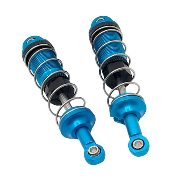 2 piezas 1:16 Amortiguadores hidráulicos delanteros y traseros Accesorio de repuesto para Azul