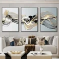 thumbnail image 3 of 3 cuadros de arte de pared abstractos con cinta de lujo nórdico, póster moderno con impresión de paisaje, pintura decorativa para sala de estar y hogar, 3 of 5